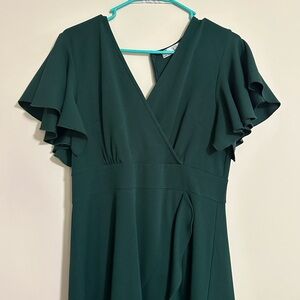 Elegant Green Bridal Party Dress